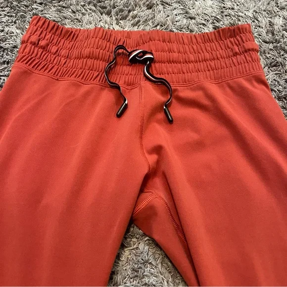 Lorna Jane Orange Leggings women’s size small with tie closure fitness pants - Picture 4 of 6